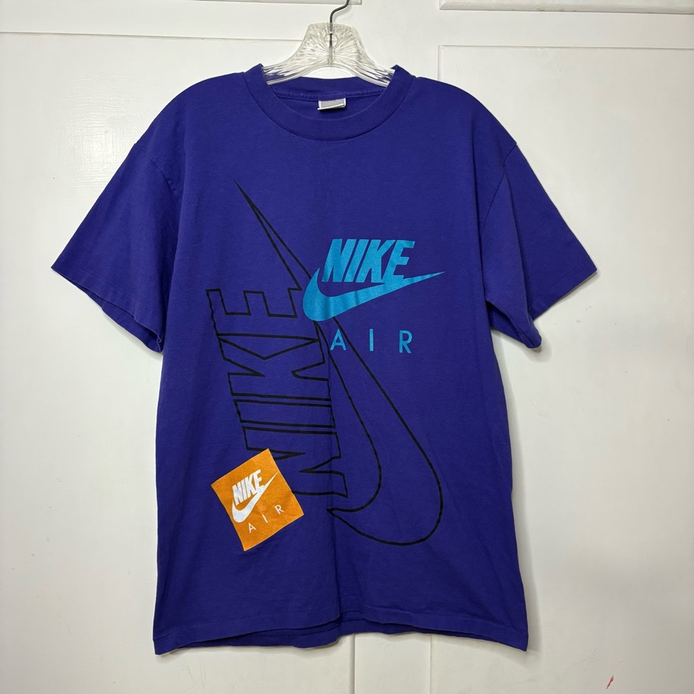 Vintage 80s Nike Air Purple Single Stitch Graphic T Shirt